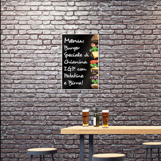 Ango Hamburger Chalk Board Wall-Mounted