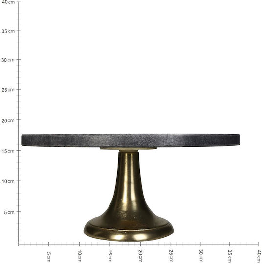 ArteLibre Cake Stand Black 36.7x36.7x15.2cm
