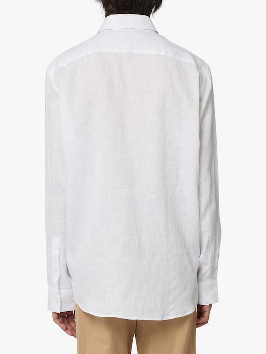 Trussardi Leinen Hemd Weiß