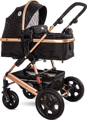 Lorelli Lora Set Adjustable 3 in 1 Baby Stroller Suitable for Newborn Black 15.10kg