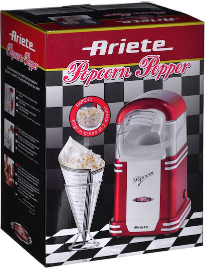 Ariete Popcorn Popper Party Time 2954 Μηχανή Ποπ-Κορν Ζεστού Αέρα 1100W