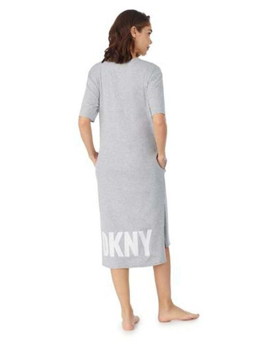 DKNY Summer Midi Dress Gray