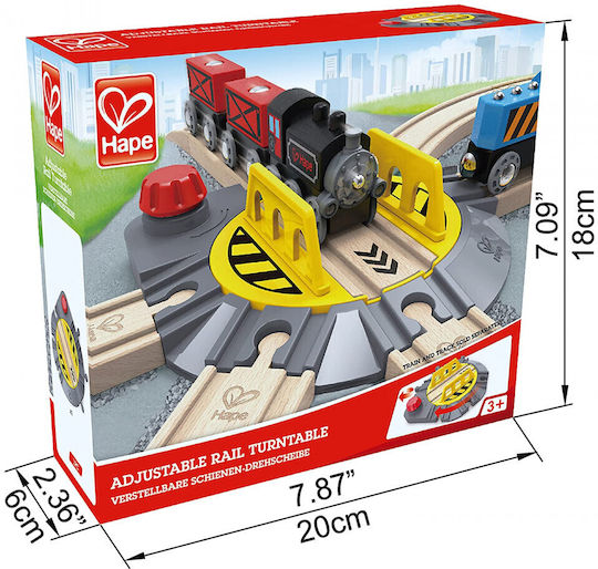 Hape Rail Turntable Railroad Accessories made of Wood for 3+ years+ Years