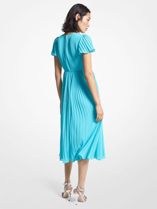 Michael Kors Summer Midi Dress for Wedding / Baptism Light Blue