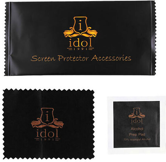 Idol 1991 Titanium Semi Curved 0.25mm Full Glue Full Face Tempered Glass Black (Redmi 12C) 8335020
