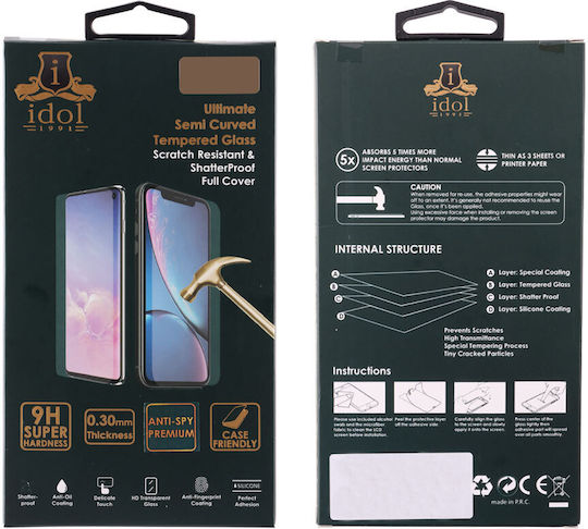 Idol 1991 0.3mm Full Glue Privacy Full Face Tempered Glass Black (Redmi Note 12 Pro) 8335228
