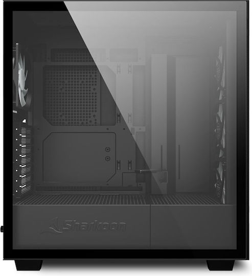 Sharkoon Rebel C50 RGB Gaming Midi Tower Computer Case with Side Window Black