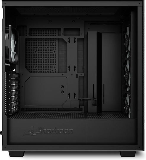 Sharkoon Rebel C50 RGB Gaming Midi Tower Computer Case with Side Window Black