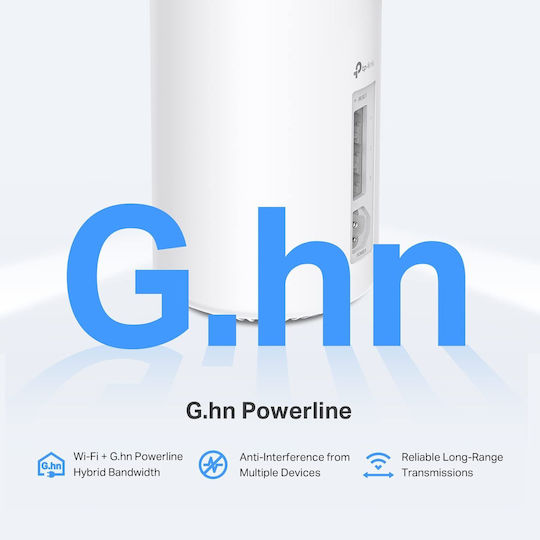 TP-LINK PX50 v1 WiFi Mesh Network Access Point Wi‑Fi 6 Dual Band (2.4 & 5GHz) σε Τριπλό Kit