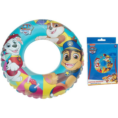 Gim Inel de Înot pentru Copii Paw Patrol cu Diametru 51cm. Albastru