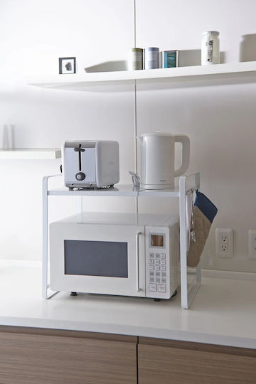 Yamazaki Βάση για Φούρνο Μικροκυμάτων Inox 73x35x35εκ. Λευκή
