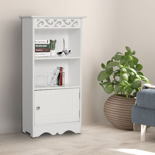 HomCom Ντουλάπι Μπάνιου 40x23x80cm Λευκό