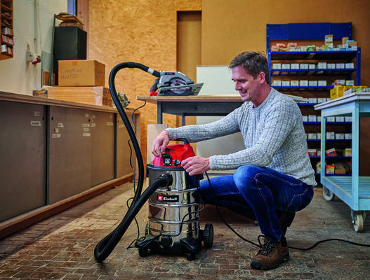 Einhell 1930 Aspirator Lichide / Solide 1500W cu Inoxidabil Recipient 30lt