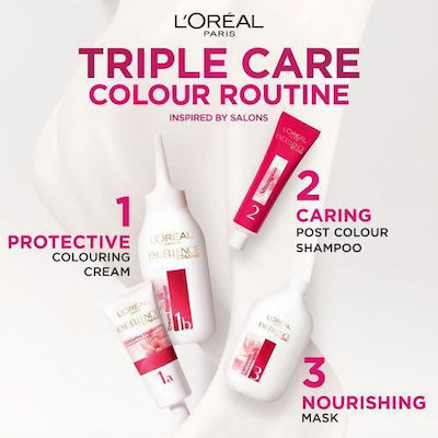 L'Oreal Paris Excellence Creme Triple Care Color Set Vopsea de Păr 6.1 Blond cenușiu închis 48ml