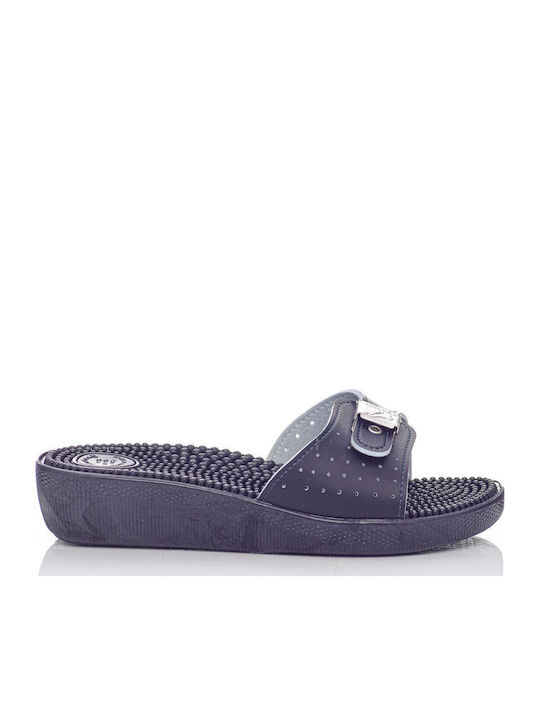 Anatomic Leather Women's Slippers Navy Blue