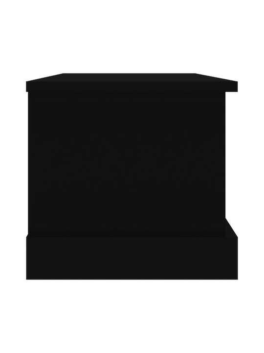 vidaXL Wooden Decorative Trunk Black 50x30x28cm