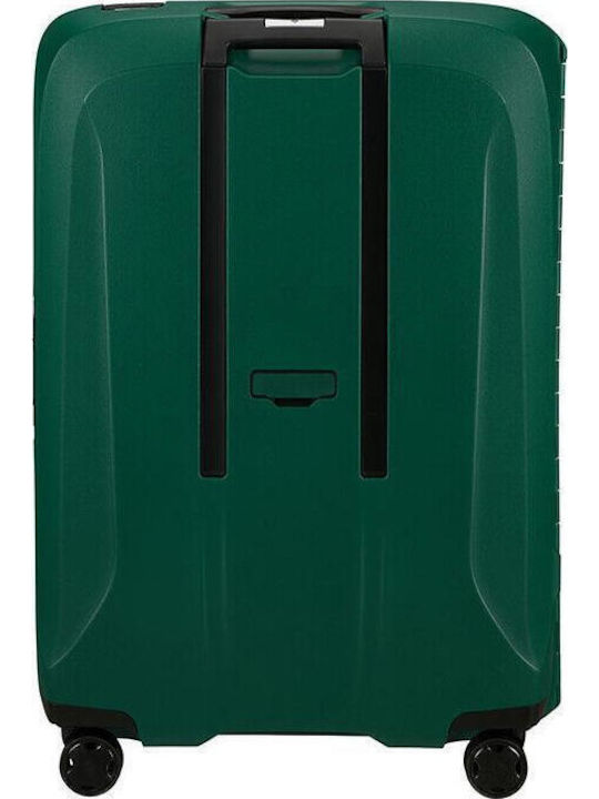 Samsonite Essens Μεγάλη Βαλίτσα Ταξιδίου Σκληρή Πράσινη με 4 Ρόδες Ύψους 75εκ.