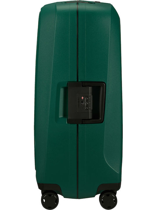 Samsonite Essens Medium Hard Green Suitcase With 4 Wheels Height 69cm