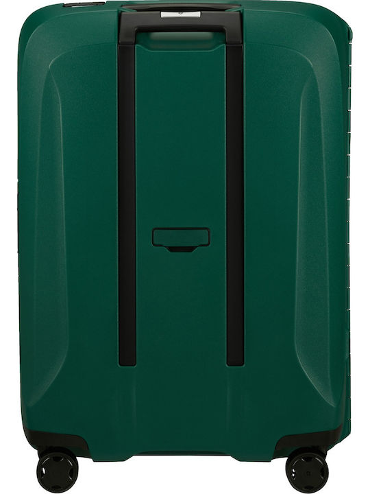 Samsonite Essens Medium Hard Green Suitcase With 4 Wheels Height 69cm