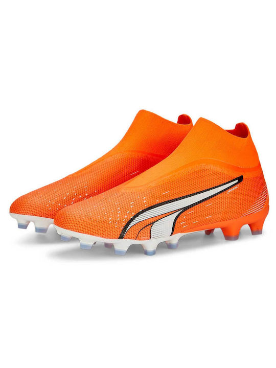 PUMA Ultra Match+ Ποδοσφαιρικά Παπούτσια με Τάπες FG/AG Ultra Orange / Puma White / Blue Glimmer PUMA Ultra Match+ Ποδοσφαιρικά Παπούτσια με Τάπες FG/AG Ultra Orange / Puma White / Blue Glimmer