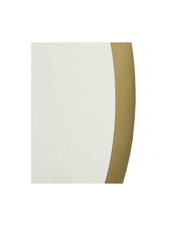 ArteLibre Oglindă de Perete Ovală cu Auriu Ramă din Metalic 42.5x25.5cm 1buc