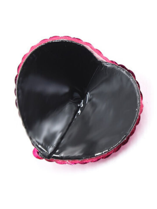 Naughty Toys Sparkling Heart Nipple Covers Ροζ