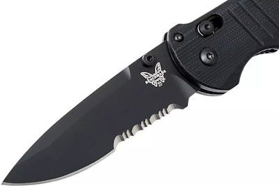 Benchmade Triage Taschenmesser Schwarz mit Klinge aus Rostfreier Stahl in Scheide