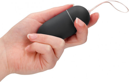 Shots 10 Speed Vibrating Egg Vibrator Egg cu Telecomandă 8cm Negru