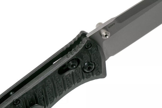 Benchmade Mini Presidio Ii Pocket Knife Black in Sheath