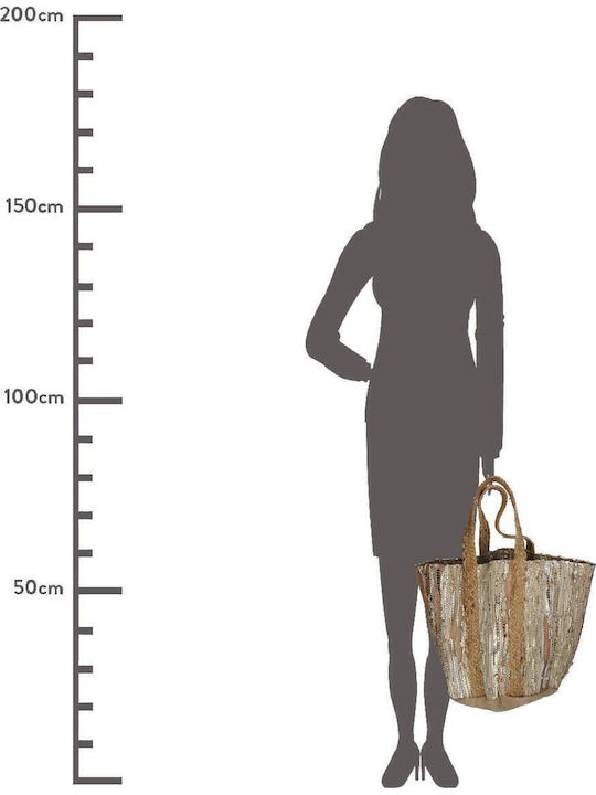ArteLibre Fabric Beach Bag Brown ArteLibre Fabric Beach Bag Brown