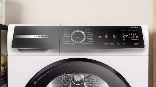 Bosch Serie 8 Στεγνωτήριο 9kg με Αντλία Θερμότητας