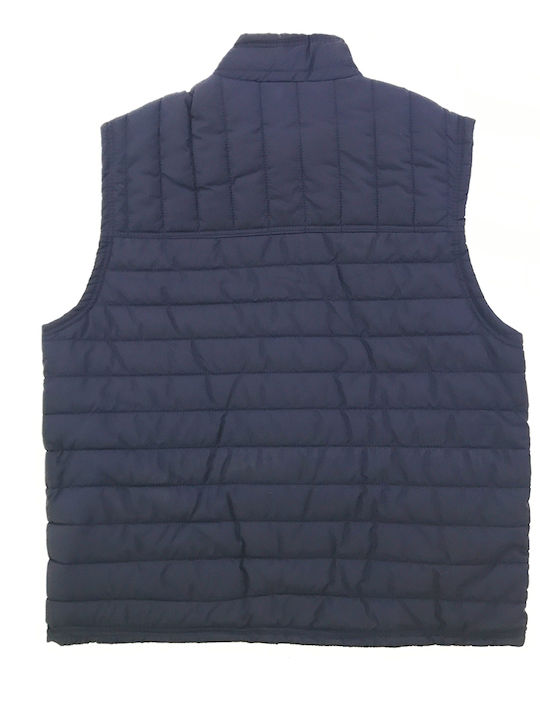 Ustyle Men's Sleeveless Jacket Navy Blue