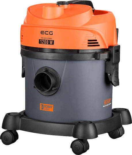 ECG 2120 Staubsauger Flüssigkeiten / Feststoffe 1200W mit Kunststoff Behälter 12Es