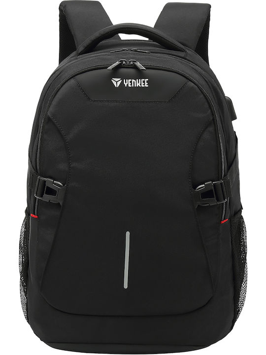 Yenkee YBB 1502 Flashpacker Αδιάβροχη Τσάντα Πλάτης για Laptop 15.6" με Θύρα USB σε Μαύρο χρώμα