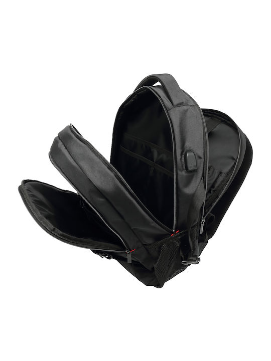 Yenkee YBB 1502 Flashpacker Αδιάβροχη Τσάντα Πλάτης για Laptop 15.6" με Θύρα USB σε Μαύρο χρώμα
