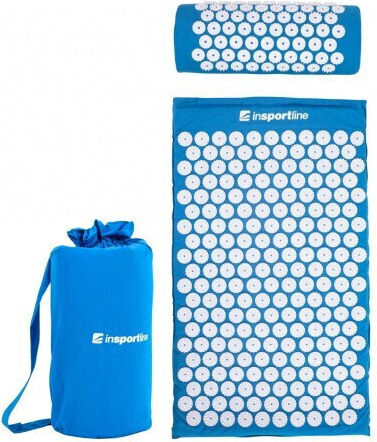 inSPORTline Fitnessmatte Pilates Blau mit Tragegurt (75x44x2cm)