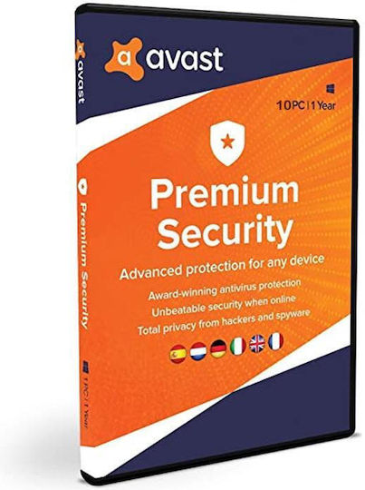 Avast! Premium Security for 10 Devices and 3 Years of Use (Electronic License)