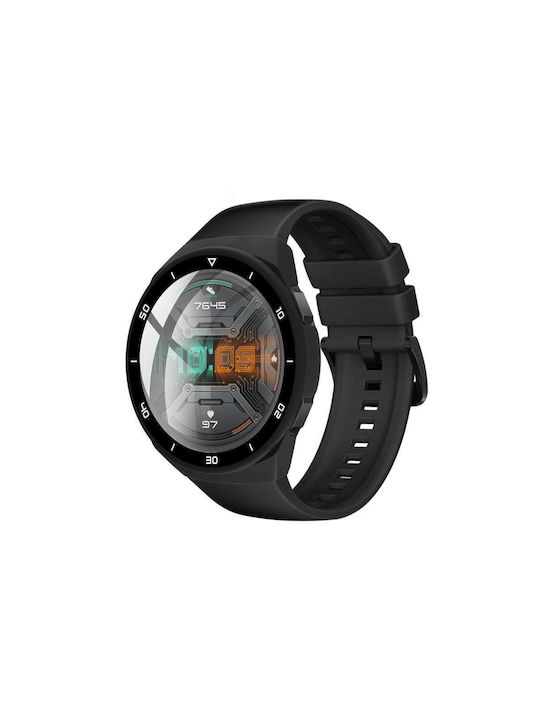 Strado 2in1 Plastic Case with Glass in Black color for Huawei Watch GT 2e