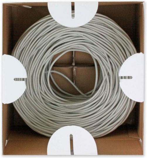 Techly U/UTP Kat.6 Ethernet-Netzwerkkabel Ohne Netzwerkkabel 305m Grau