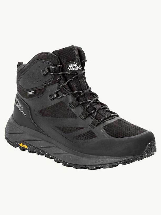 Jack Wolfskin Men's Hiking Waterproof Black Boots