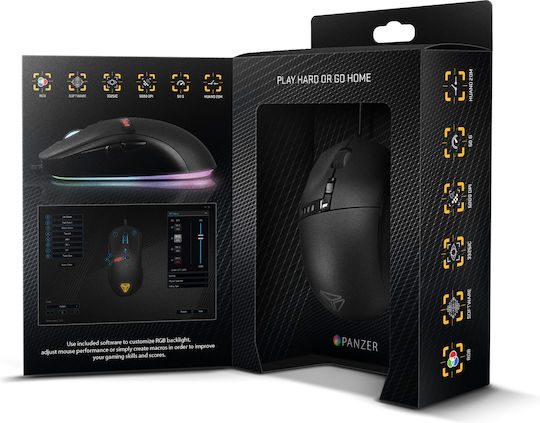 Yenkee YMS 3400 Panzer RGB Gaming Ποντίκι 5000 DPI Μαύρο