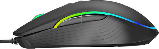 Yenkee YMS 3027BK Shadow RGB Геймърска Мишка 4800 DPI Черен