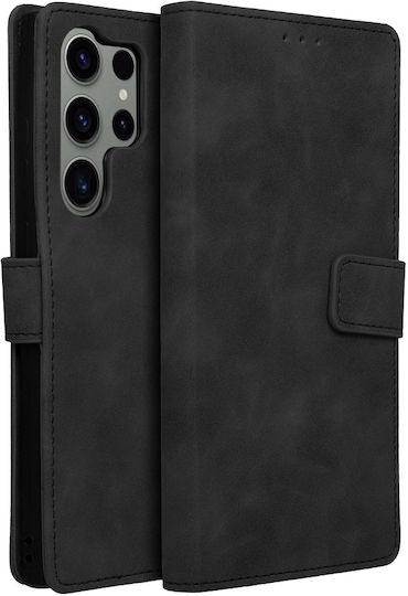 Forcell Tender Wallet Δερματίνης Μαύρο (Galaxy S23 Ultra)