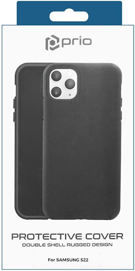 Prio Protective Cover Back Cover Σιλικόνης Μαύρο (Galaxy S22 5G)