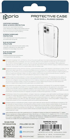 Prio Silicone Protective Cover Back Cover 1.3mm Transparent (Galaxy A42)