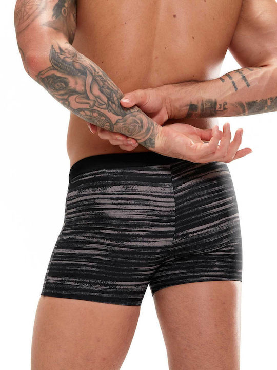 Speedo Herren Badebekleidung Shorts Schwarz mit Mustern