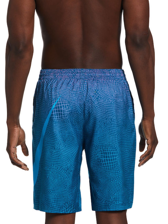 Nike Herren Badebekleidung Bermuda Blau mit Mustern