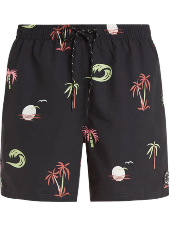 Men's Swimwear Shorts Black. with Patterns