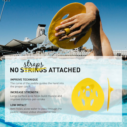 Finis Manta Swimming Hand Paddles Yellow