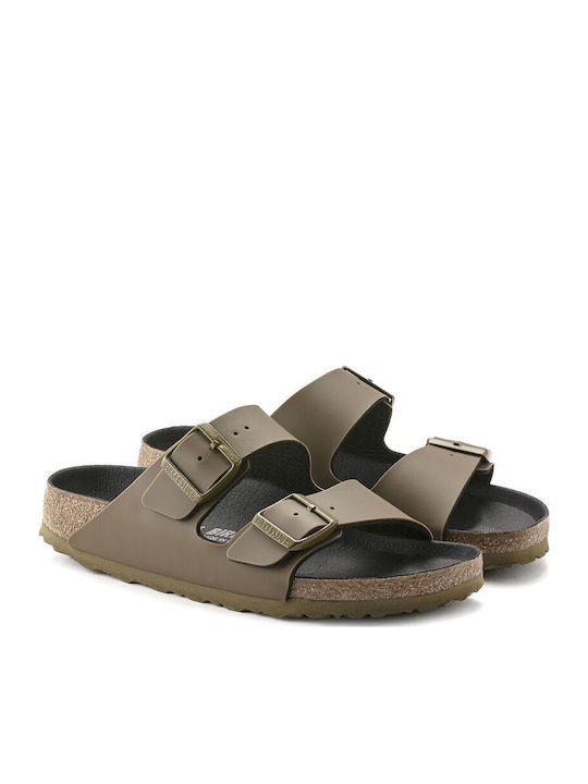 Arizona Birko-Flor Women's Flat Sandals Anatomic Pine Green Narrow Fit